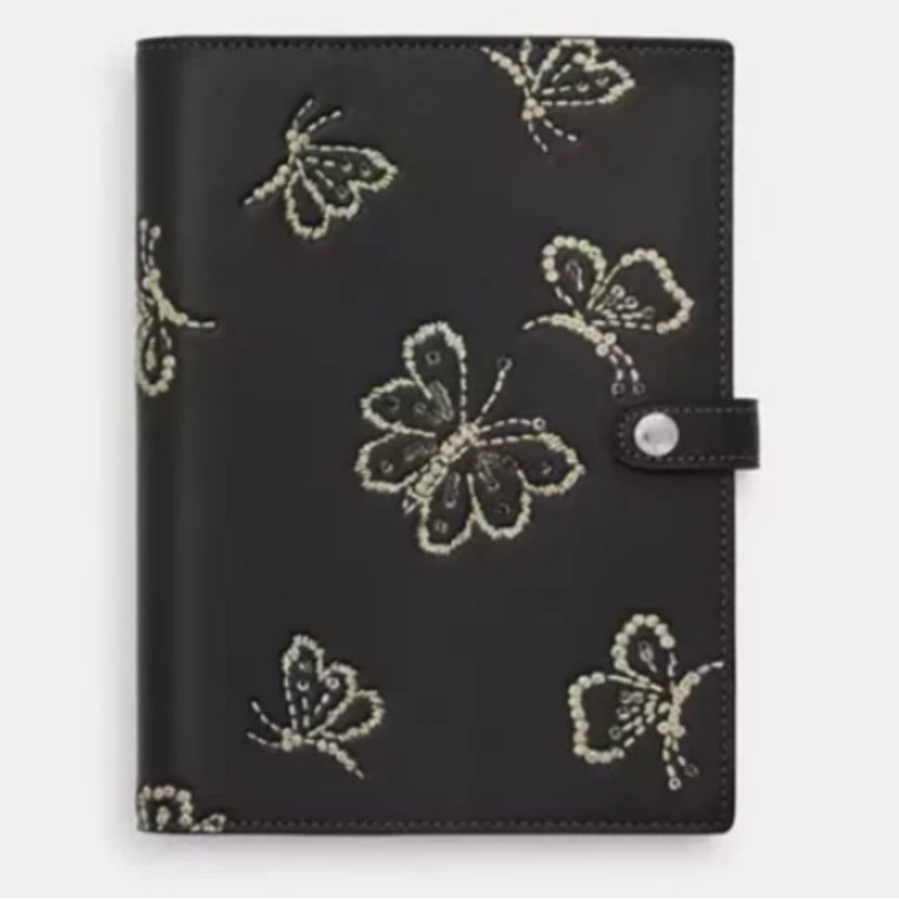 Coach Embroidered Butterfly Notebook-New